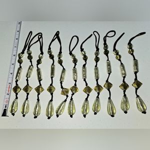 Set of 11 Bead Christmas Ornaments, crafts, jewelry making